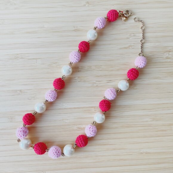 J.Crew Crochet bead necklace - Picture 2 of 3